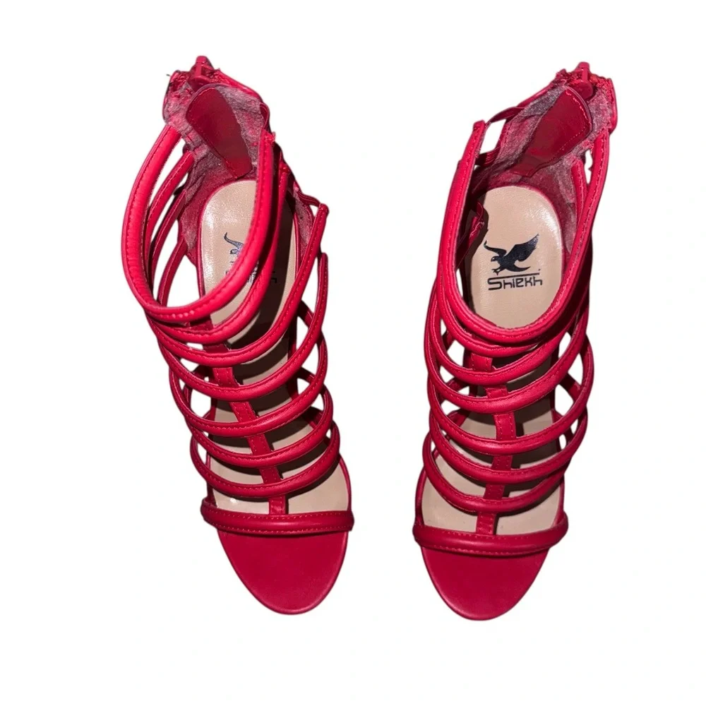 Sheikh Red Lina-13s High Heels size 5.5